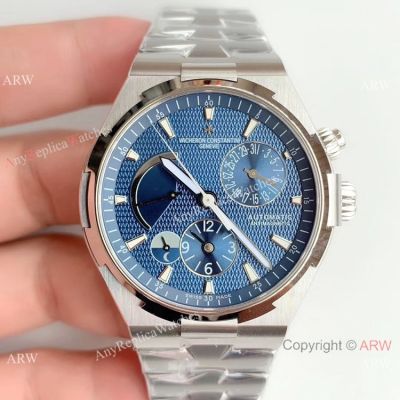 Swiss Grade 1 Vacheron Constantin Overseas 1222-SC Watch Stainless Steel Blue Face